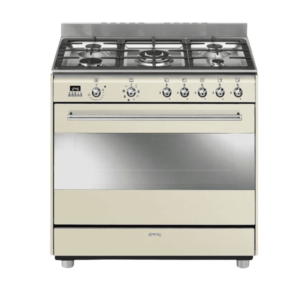 SMEG Stainless Steel 90cm Symphony Cooker Gas & Electric