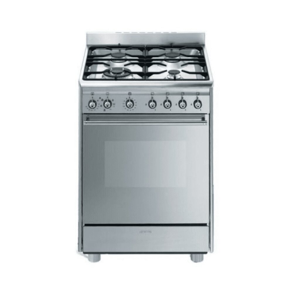 Chef's Choice Smeg 60cm Stainless Steel Cooker with 4 Burner Gas Hob